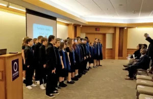 Northside Middle School choir performs at Minnetrista. Photo provided