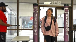 A student passing through the new system is pictured. Photo provided.