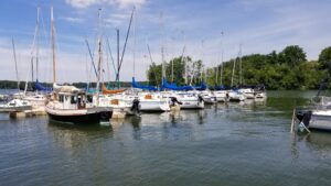 Sailboats at Prairie Creek Reservoir. Photo provided.