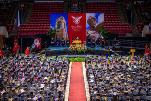 Graduation will be inside Worthen Arena.