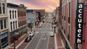Walnut Street in downtown Muncie. Photo by Mike Rhodes