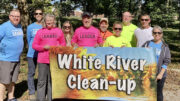White River Cleanup Steering Committee members at the 2025 White River Cleanup. Photo provided.