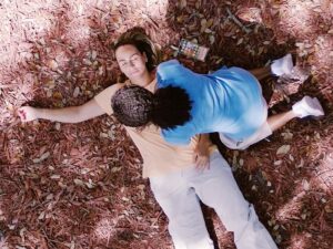 A person giving CPR. Photo courtesy of the American Heart Association.
